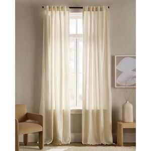 QUINCE European Linen Curtain - Ivory - 48x84”